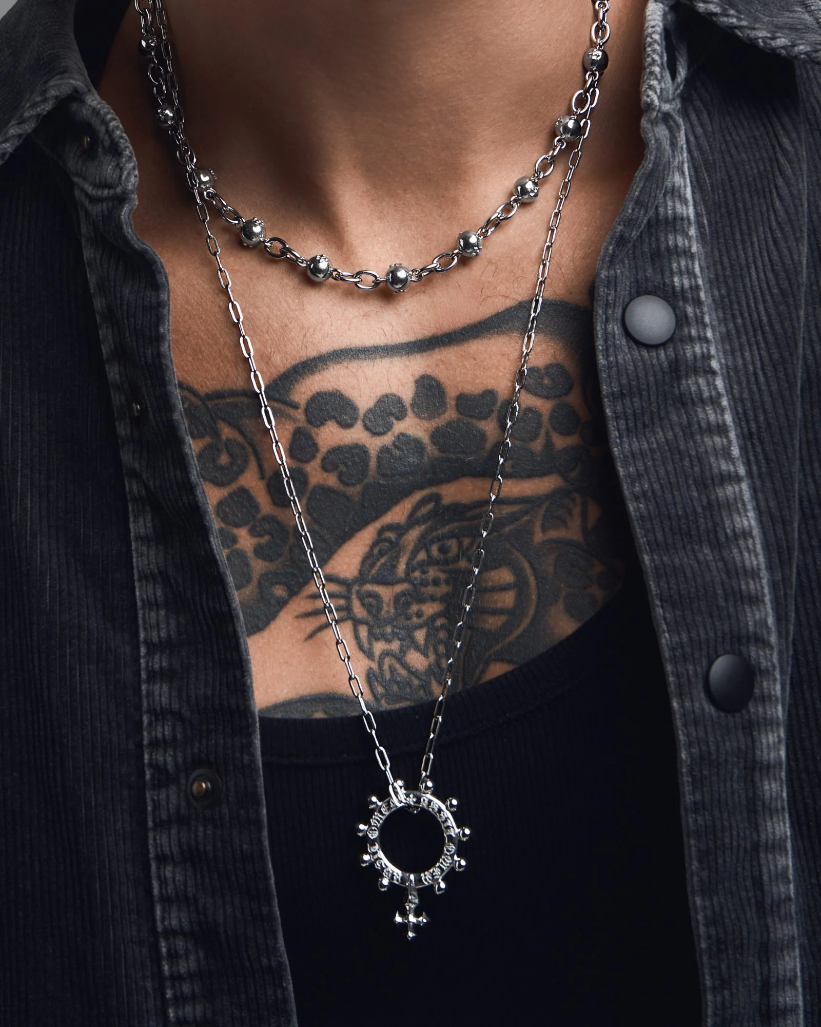 ABSIT OMEN Amulet Pendant Necklace - Image 6