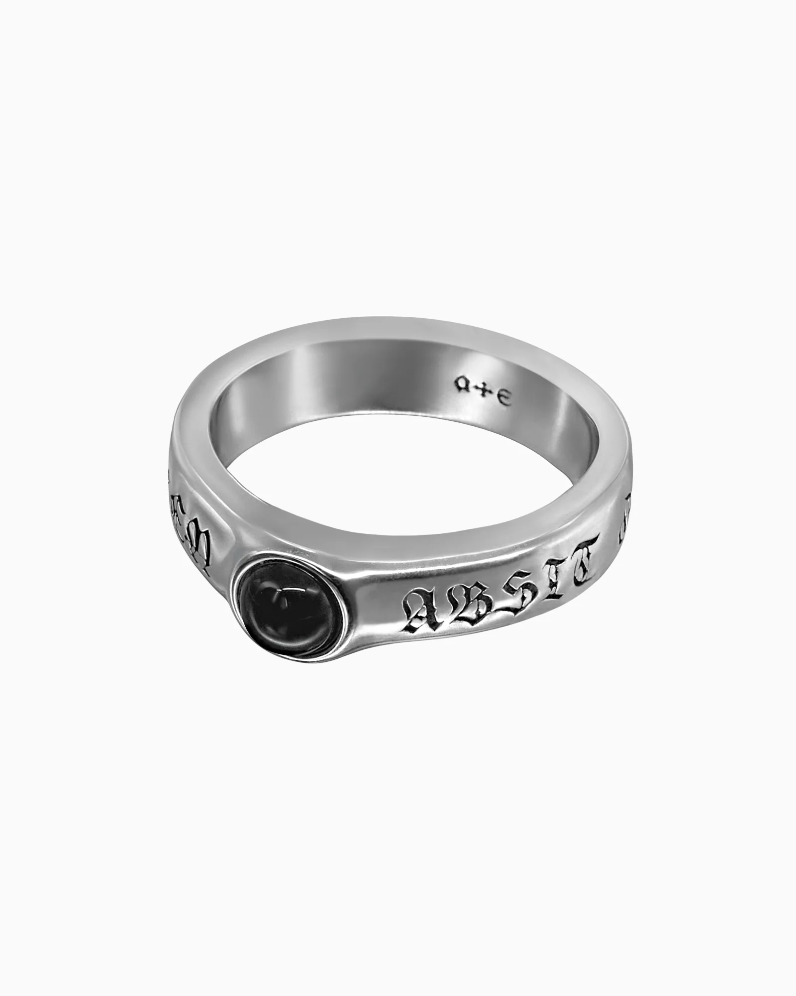 ABSIT OMEN Onyx Amulet Ring