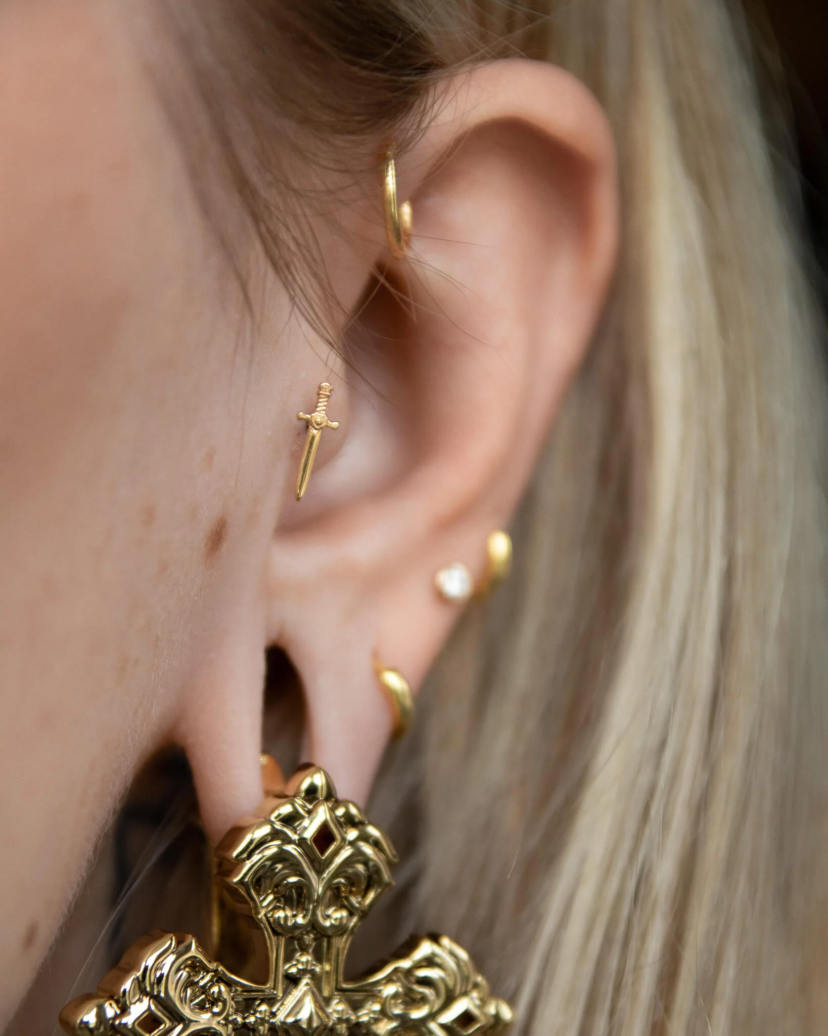 Godric Sword Threadless End (14K Gold) - Image 3