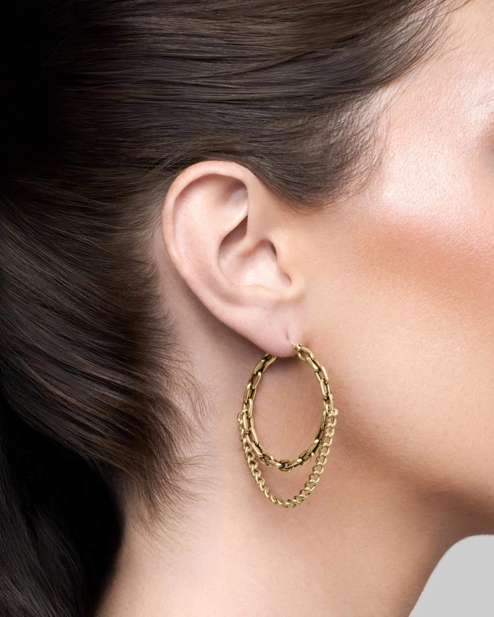 Lynx Chain Earrings - Image 3