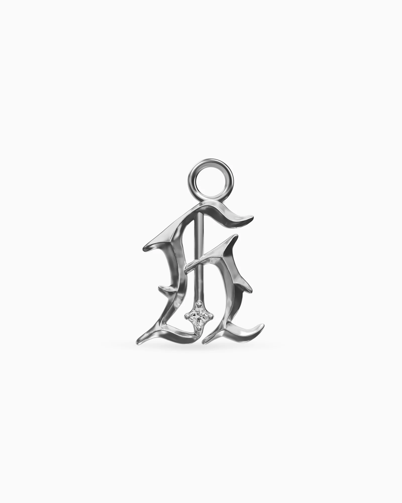 Mini Blackletter Charms - H