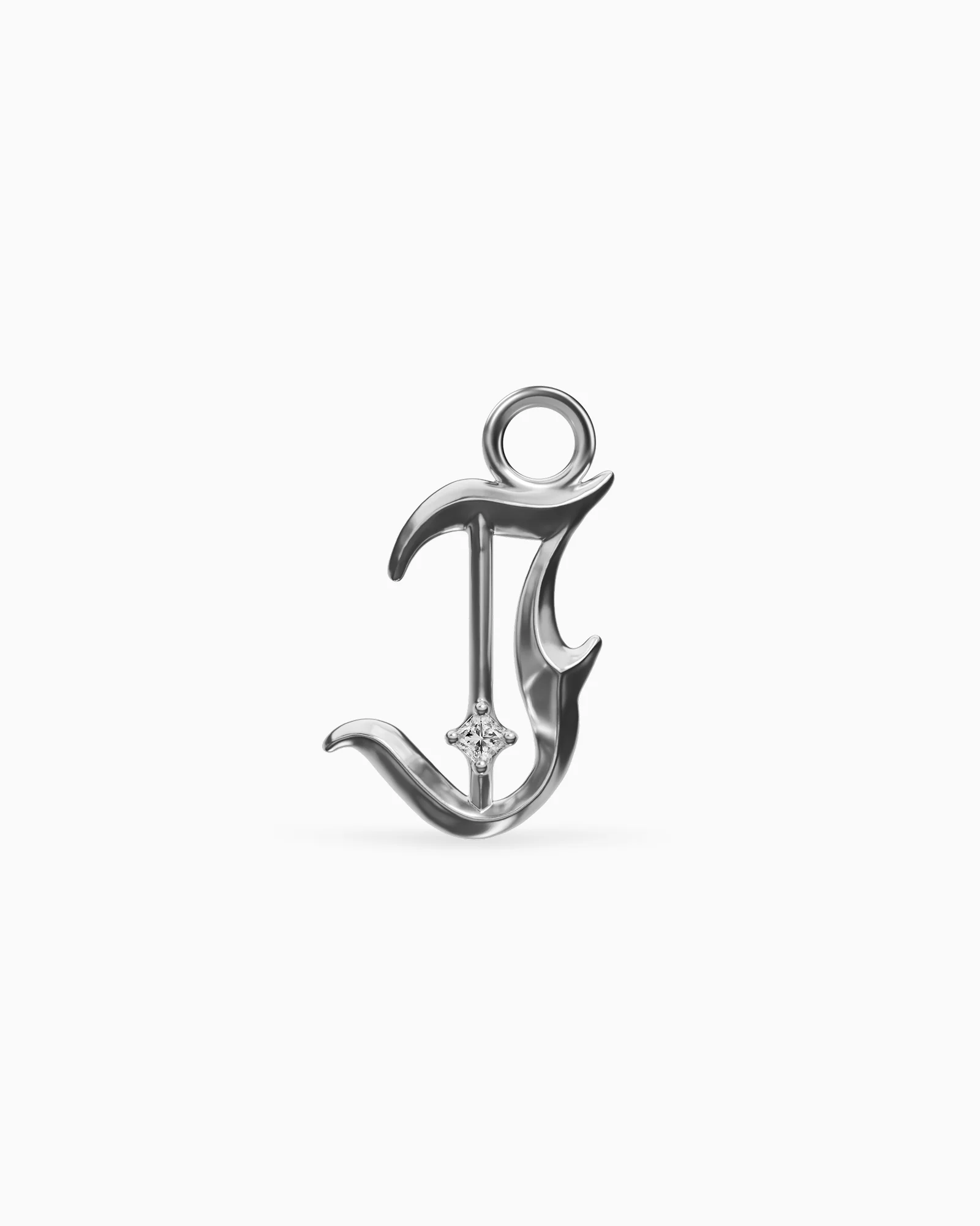 Mini Blackletter Charms - J