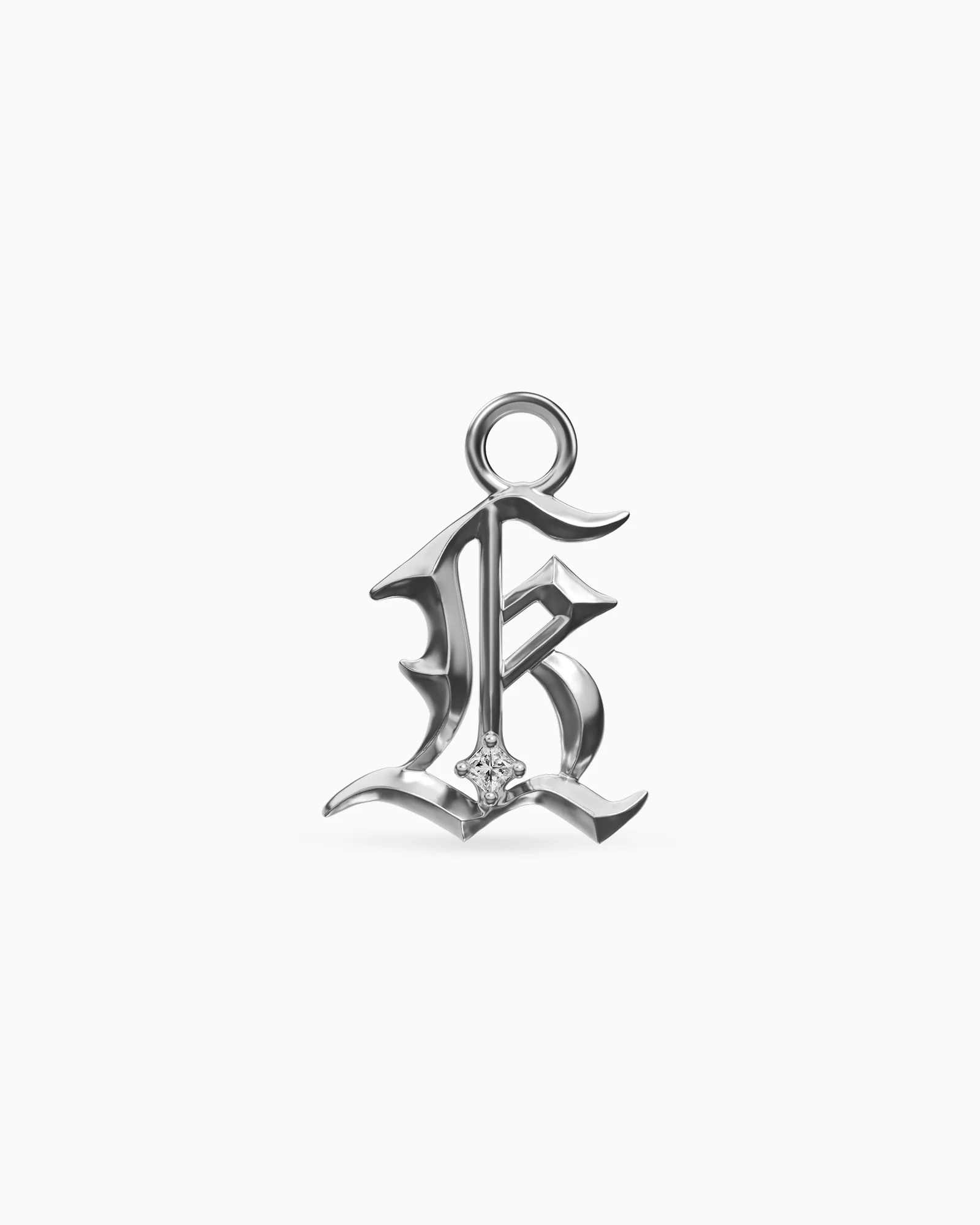 Mini Blackletter Charms - K