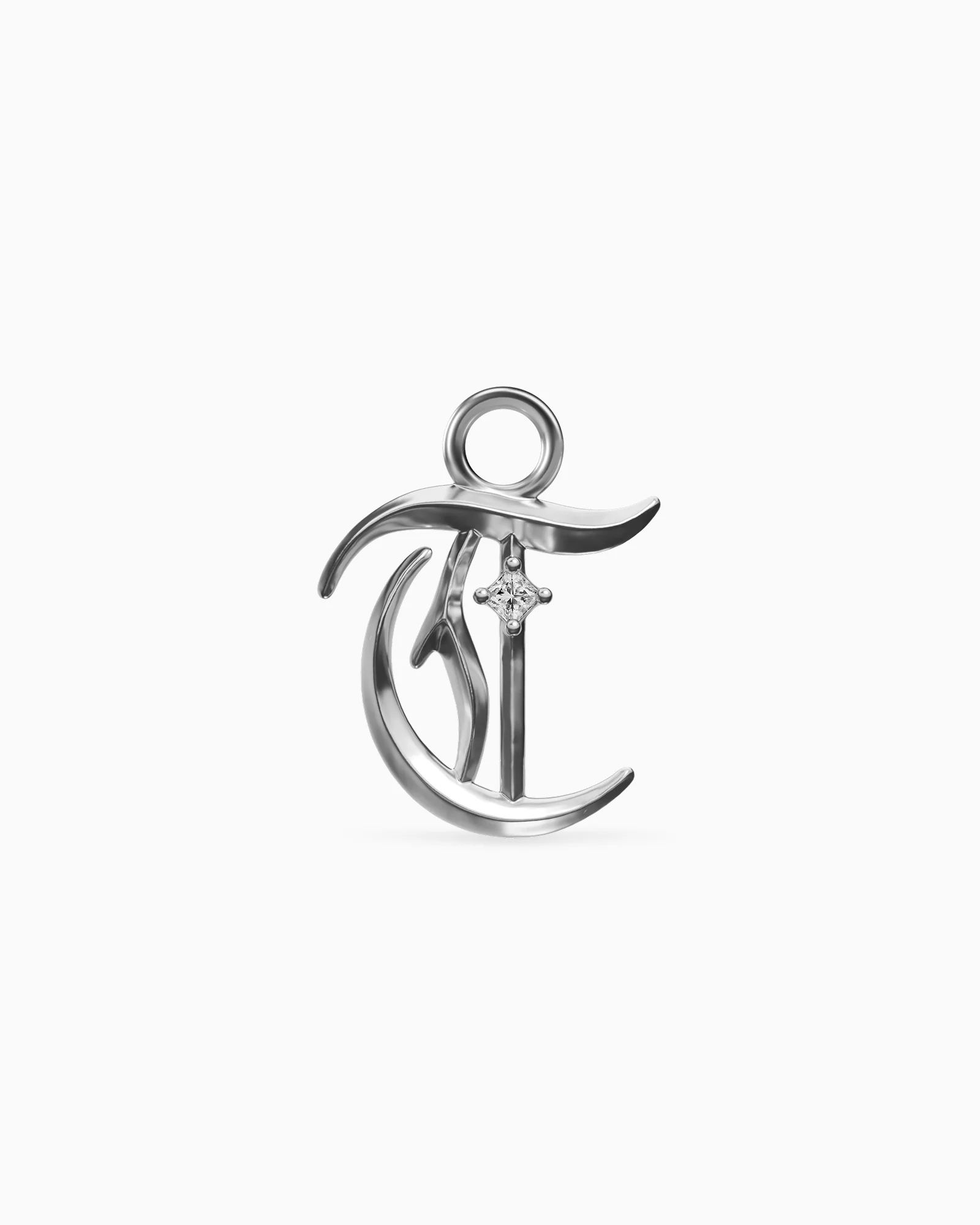 Mini Blackletter Charms - T