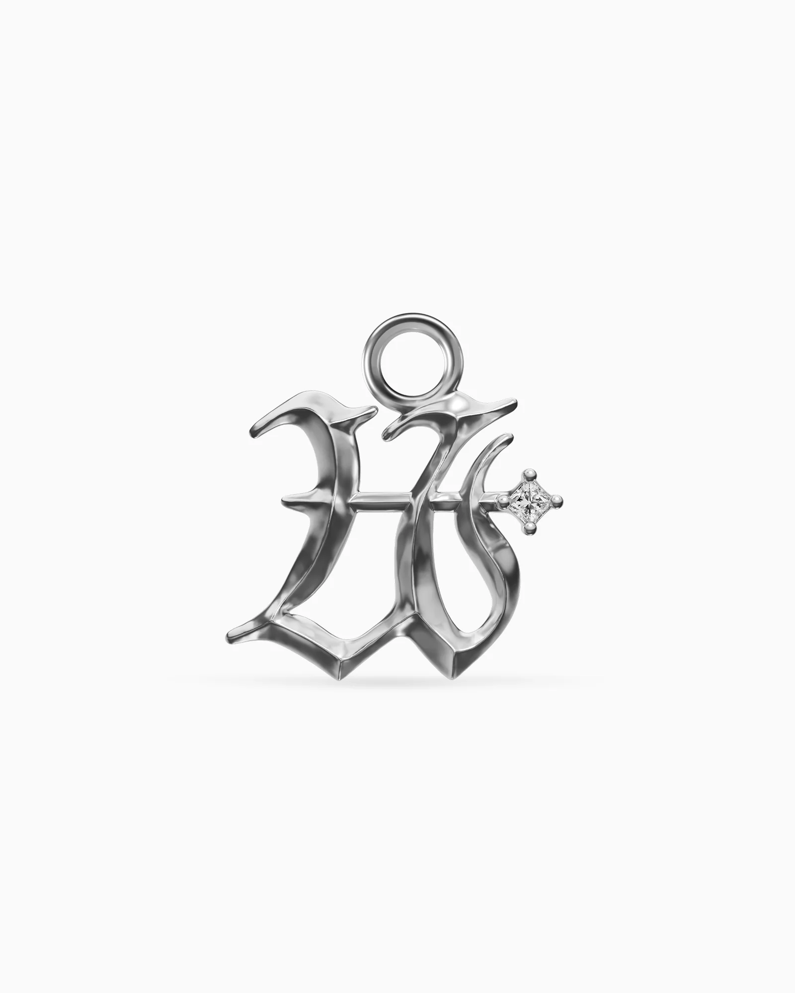 Mini Blackletter Charms - U