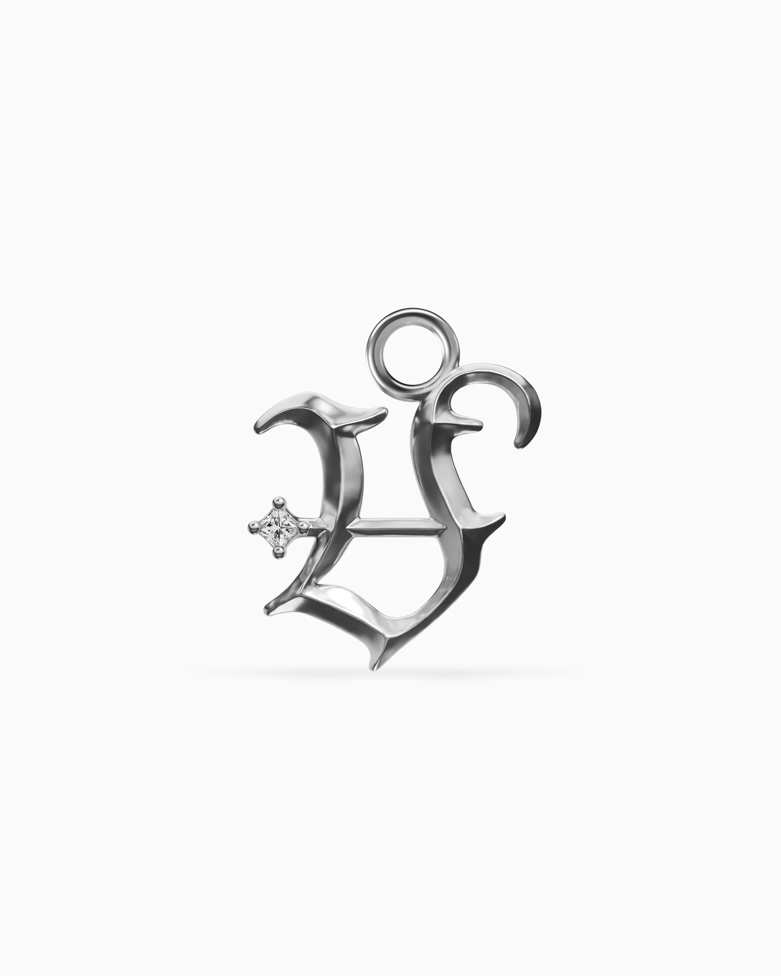 Mini Blackletter Charms - V