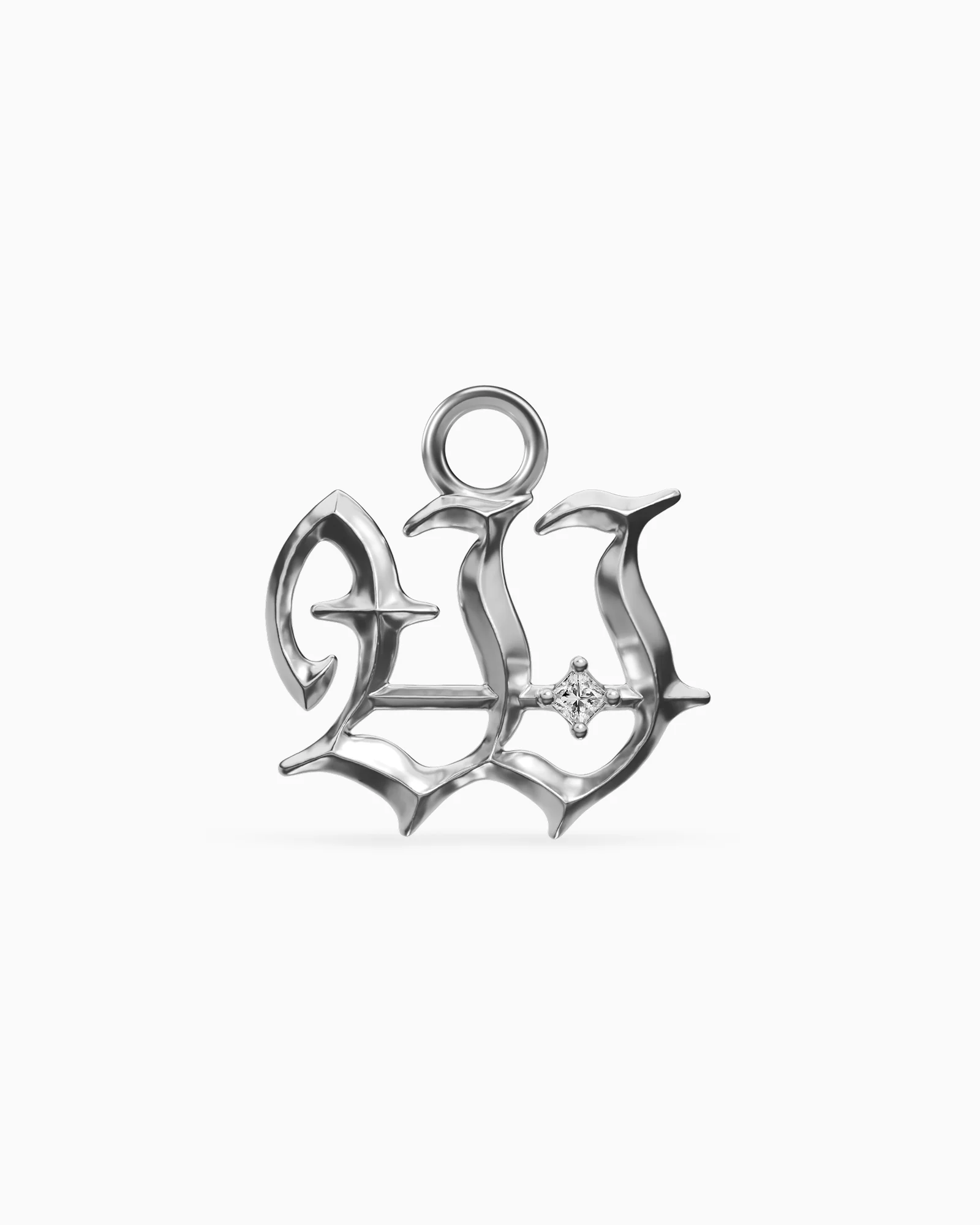 Mini Blackletter Charms - W