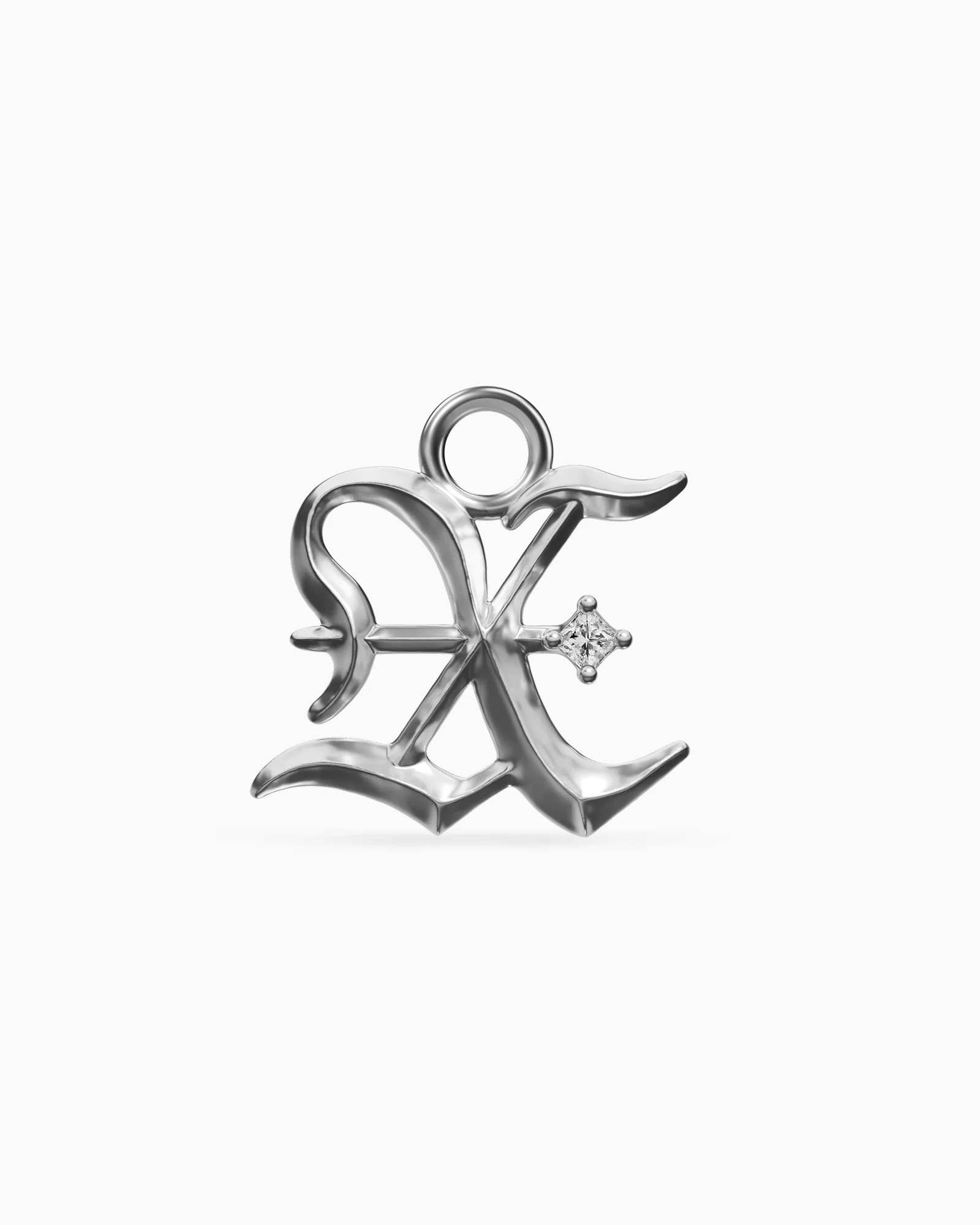 Mini Blackletter Charms - X
