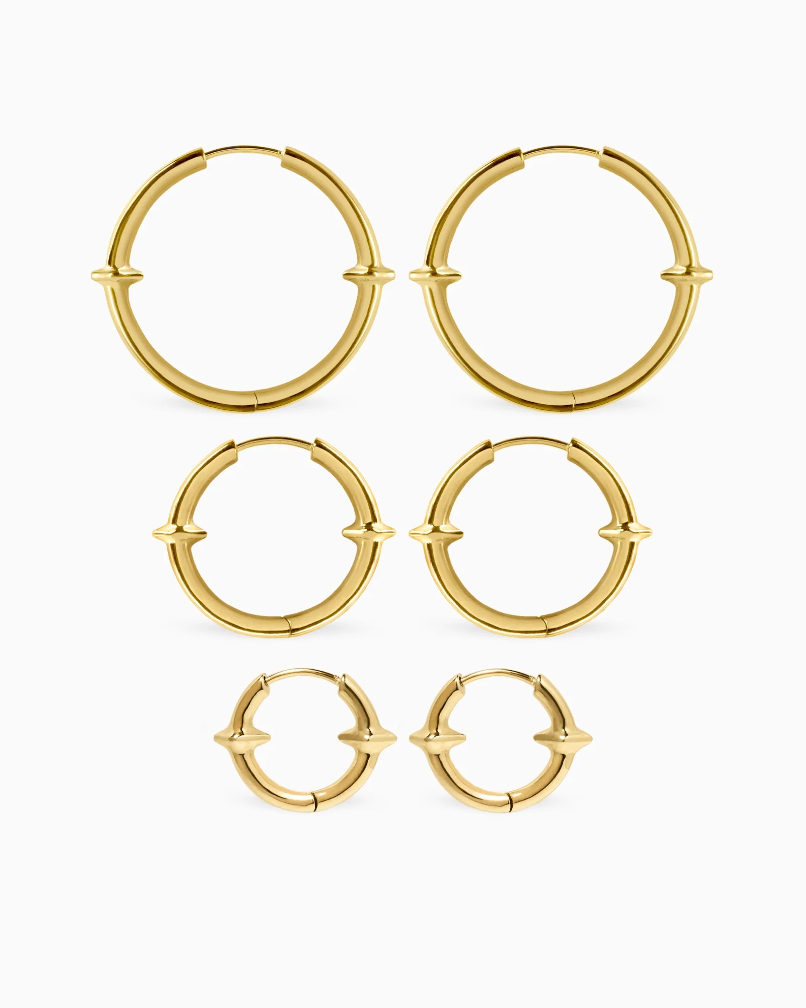 Qria Hoop Earrings Set - Image 15
