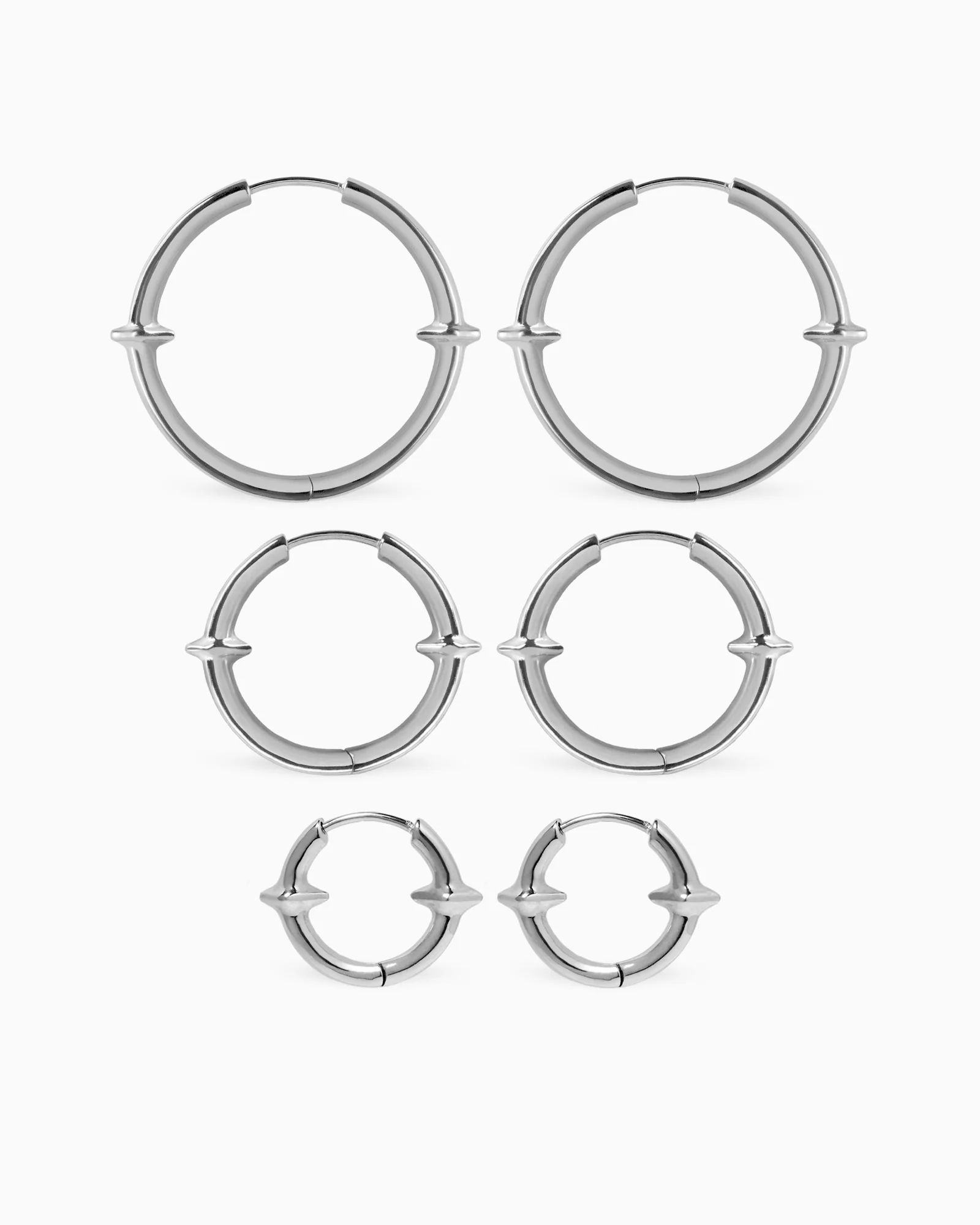 Qria Hoop Earrings Set - Image 16