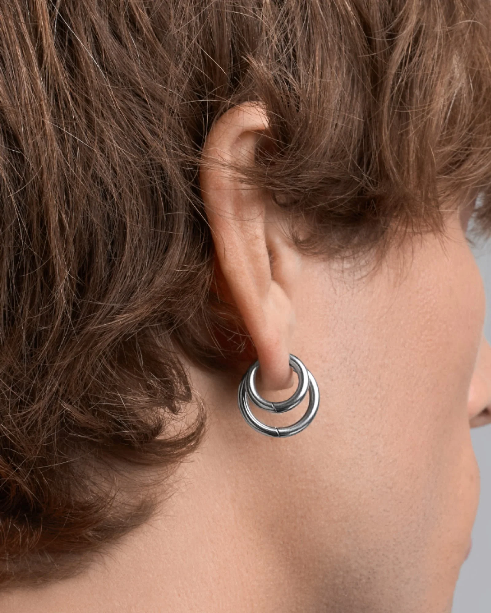 Tria Hoop Earrings Set (Pack of 3) - Image 7