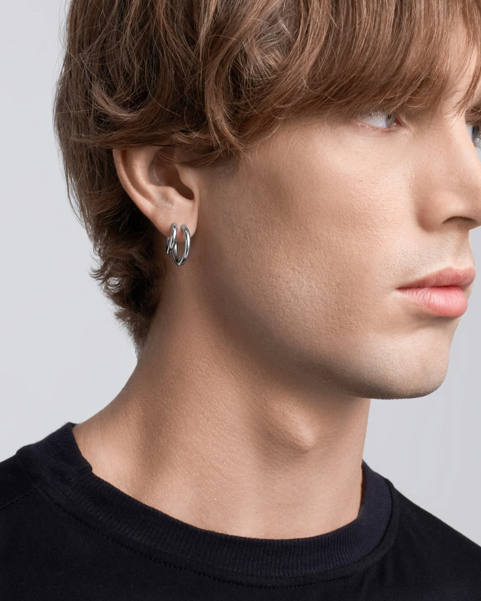 Tria Hoop Earrings Set (Pack of 3) - Image 8